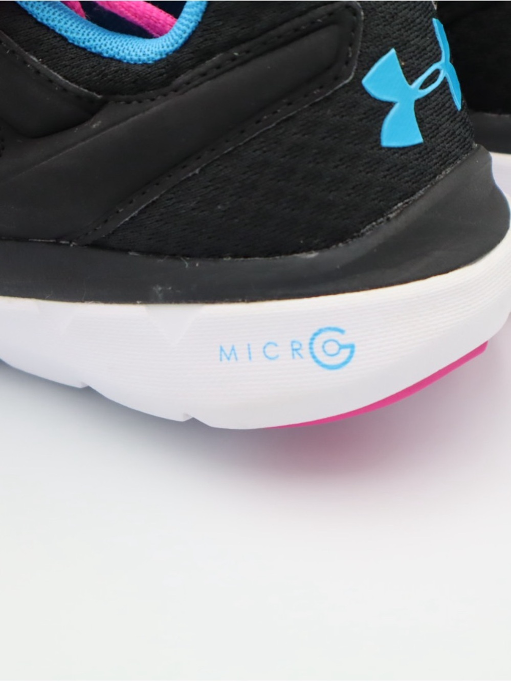 Under Armour Pink & Blue Woman’s Athletic Sneakers size 8.5 - Picture 4 of 9